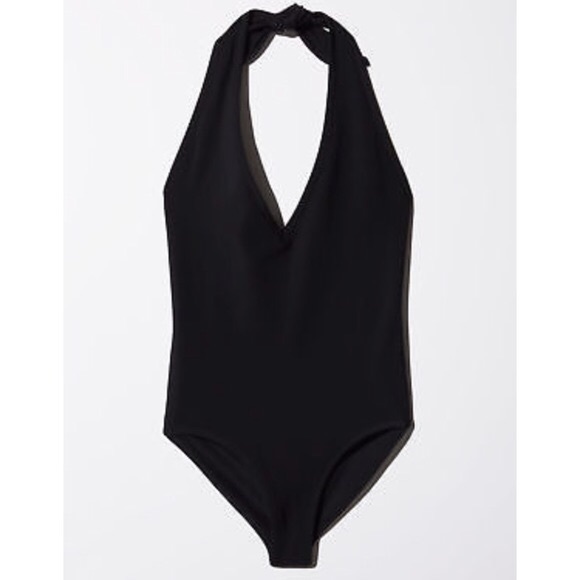 Aritzia Tops - NWOT Aritzia léry halter bodysuit swimsuit black small $88